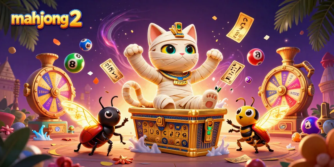 Win exciting rewards while playing mahjong 2 in a dynamic casino scene with colorful elements.