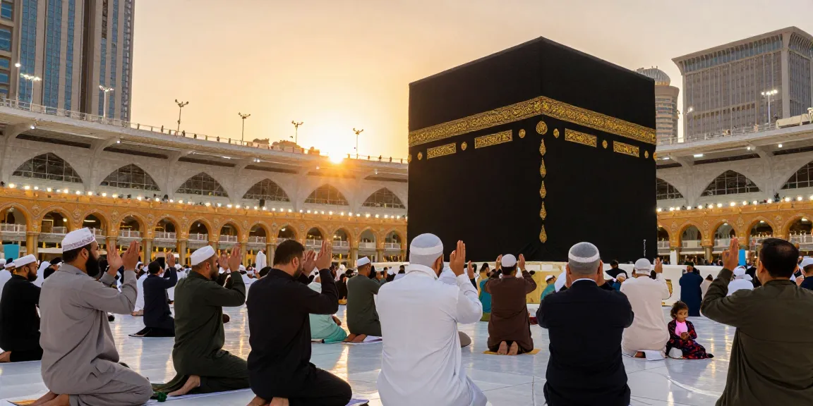 Umroh Ramadhan travel guide showcasing the sacred Kaaba during special Ramadan prayers, inspiring travelers for their journey.