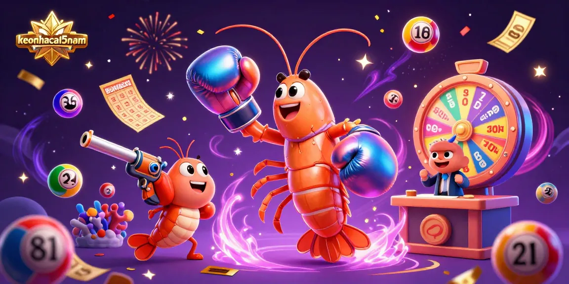 Experience thrilling gameplay with keonhacai5nam in this vibrant illustration of lottery excitement.