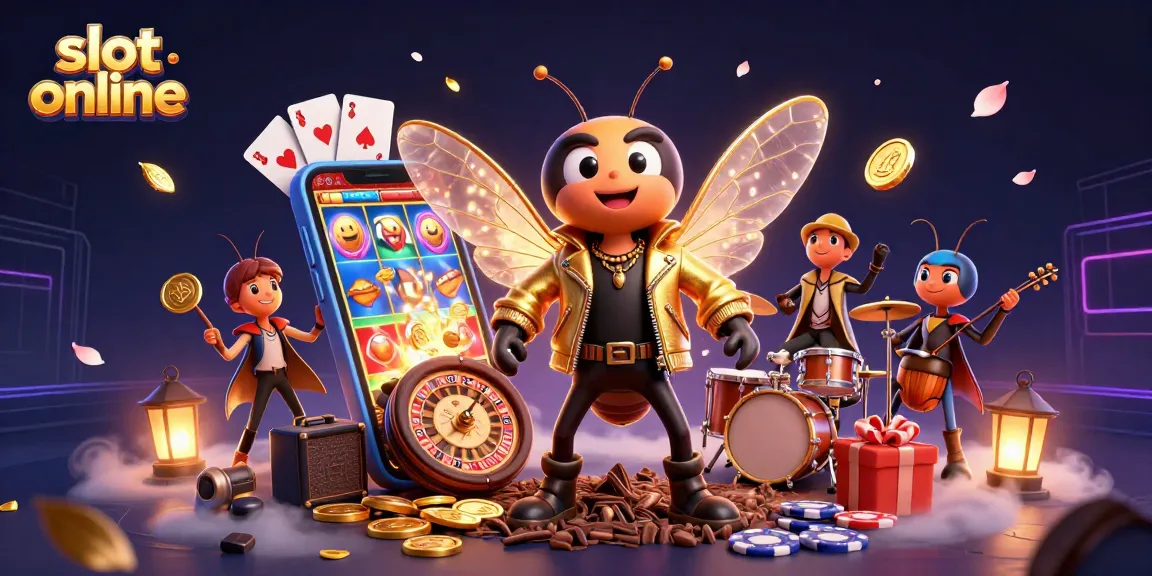 Spin to win at slot online with a dynamic animated scene full of vibrant gaming elements.