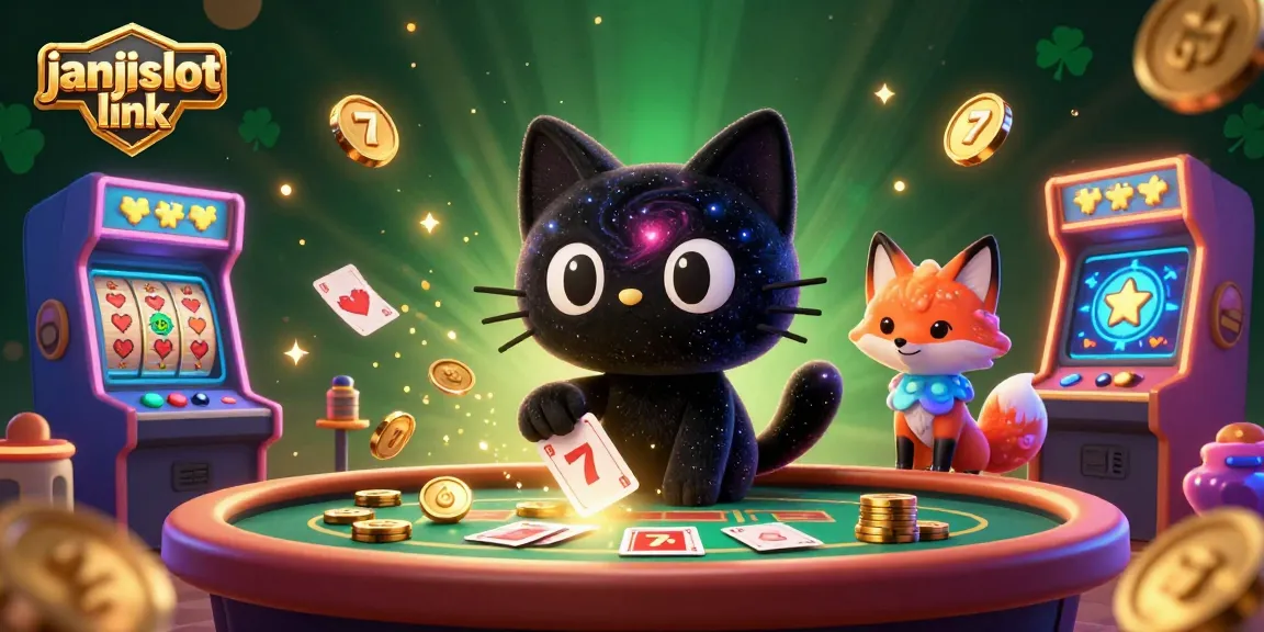 Experience thrilling gameplay with janjislot link in this vibrant cosmic casino scene.