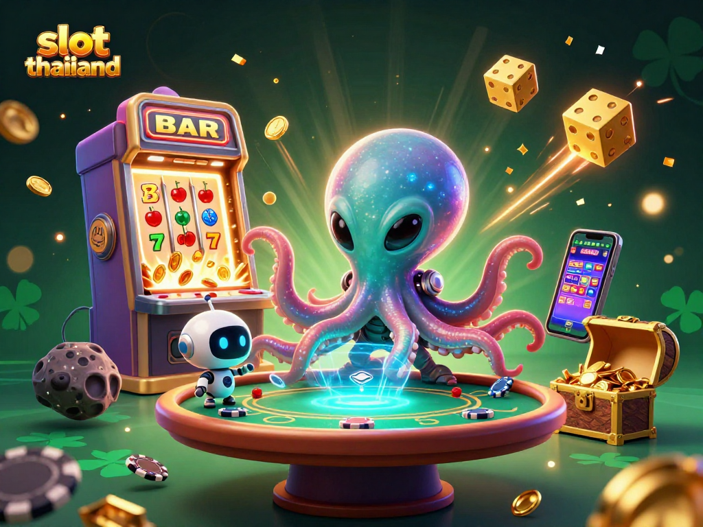 Engage in thrilling slot thailand games with dynamic alien characters and exciting casino elements.
