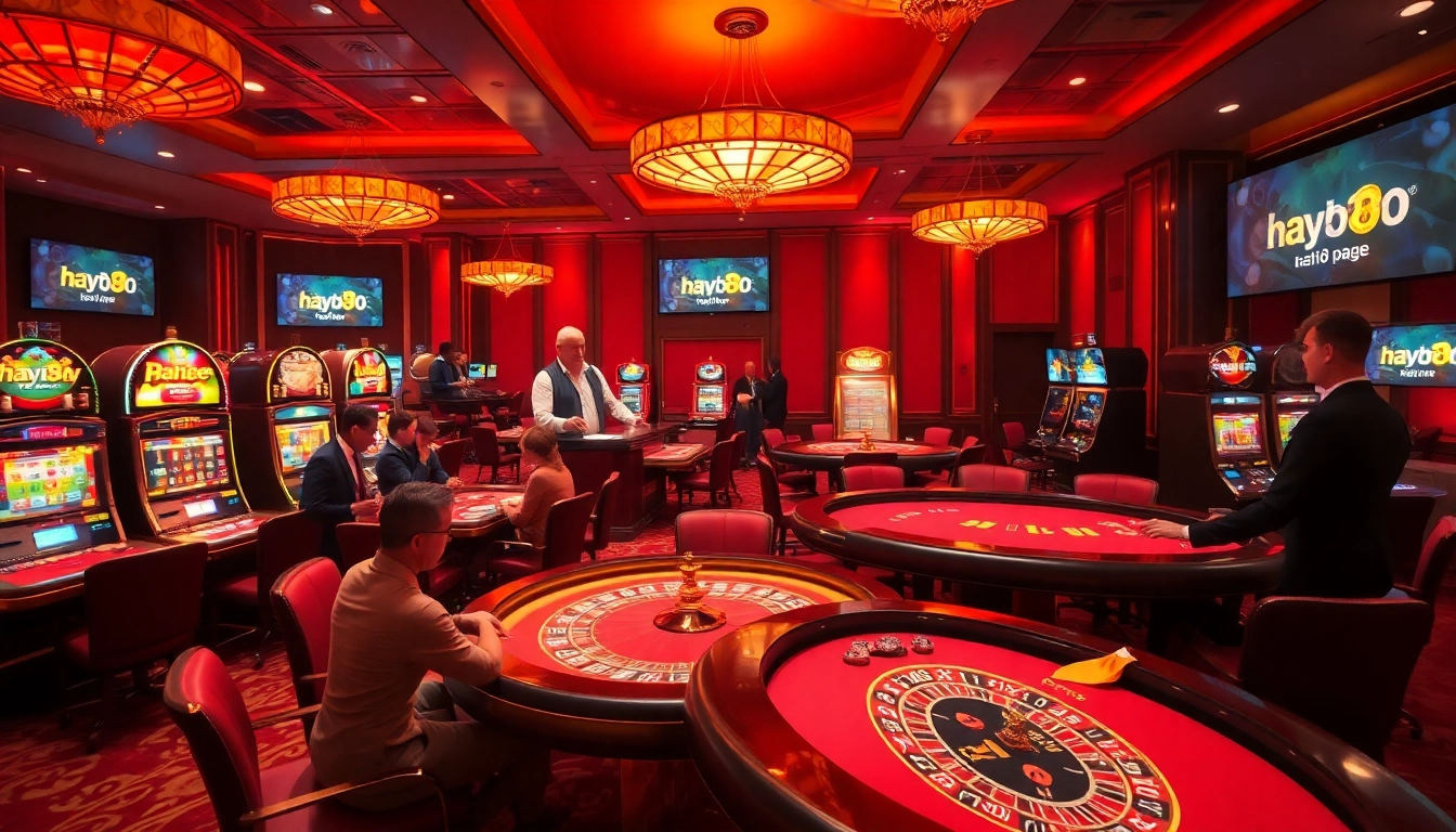 Experience thrilling gambling adventures at hay88.page with captivating casino scenes and vibrant visuals.