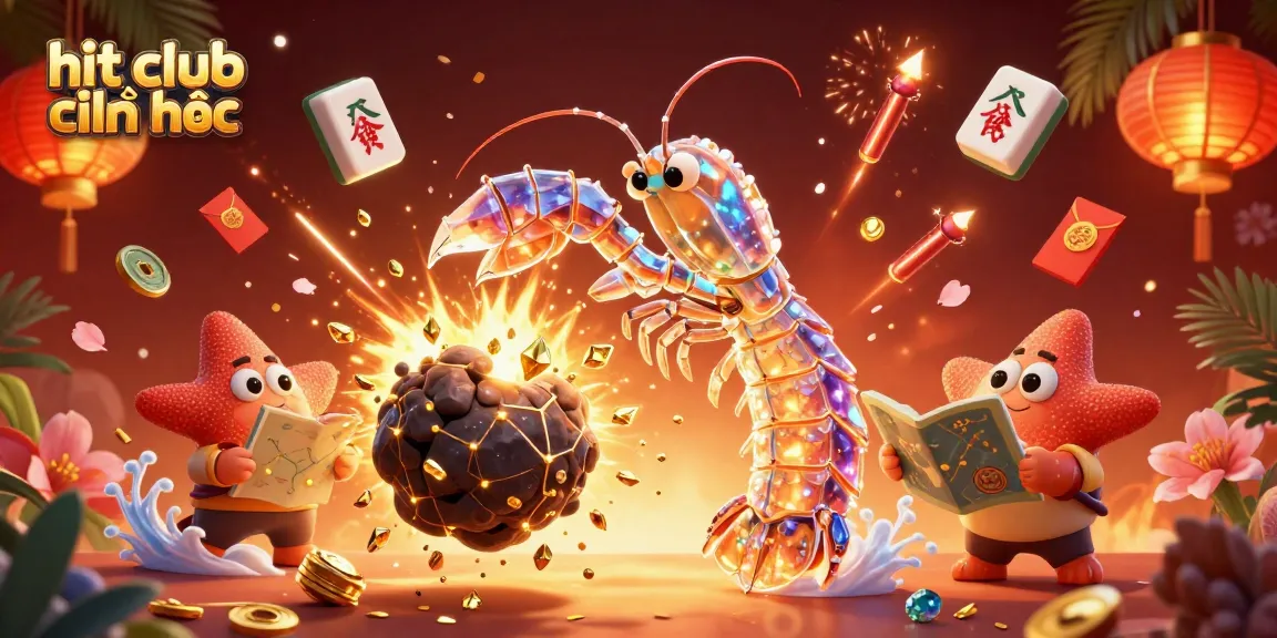 Engage in fun with hit club chính thức as a galactic samurai battles through gems and coins in a vibrant casino setting.