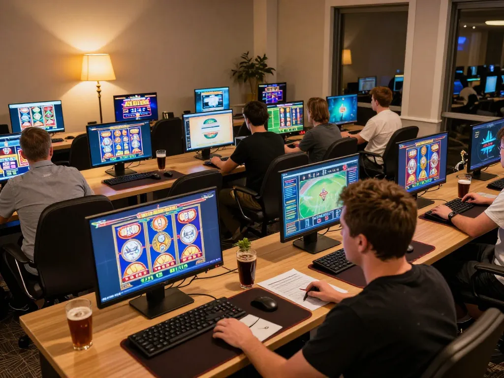 Players enjoying an engaging online gaming experience with 388bet slots and live dealer action on their screens