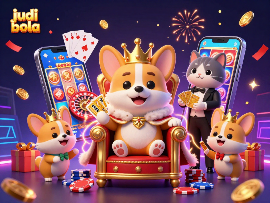 Engage with judi bola action featuring vibrant characters, sports elements, and dynamic casino atmosphere.