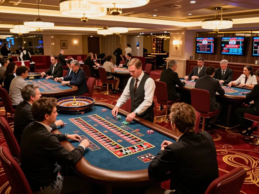 Experience the thrill of roulette gameplay on Trang chủ kubet with players engaged and vibrant casino atmosphere.