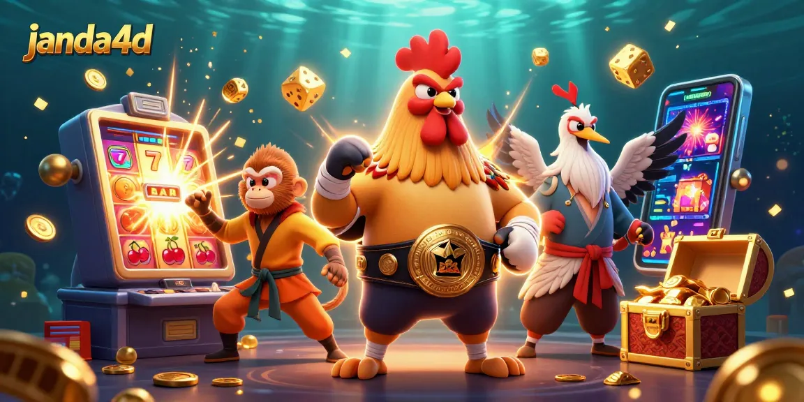 Permainan janda4d yang menarik dengan ayam jago, monyet Shaolin, dan guru bangau di kasino.