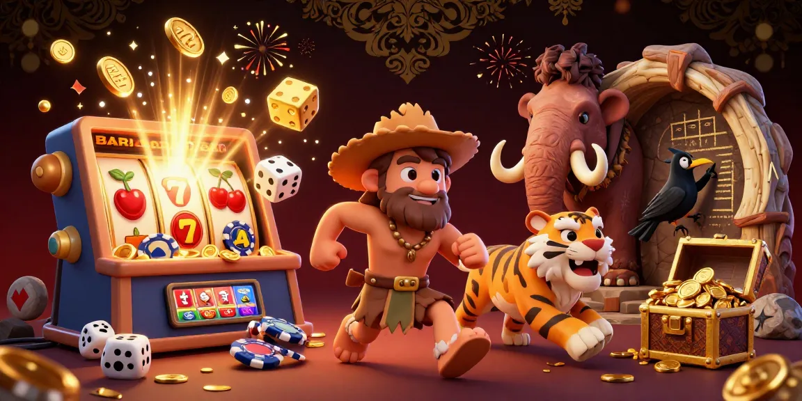 Experience thrilling gameplay at เว็บบอล with a vibrant 3D illustrated casino scene full of action and excitement.