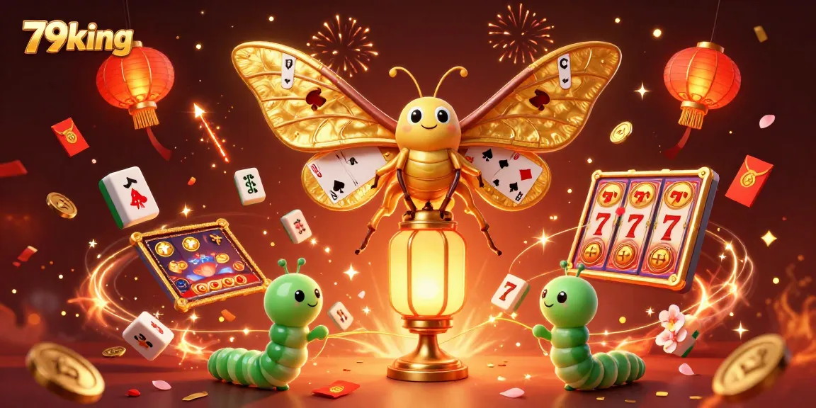 Experience the thrill of 79king with vibrant casino elements in this dynamic illustration.