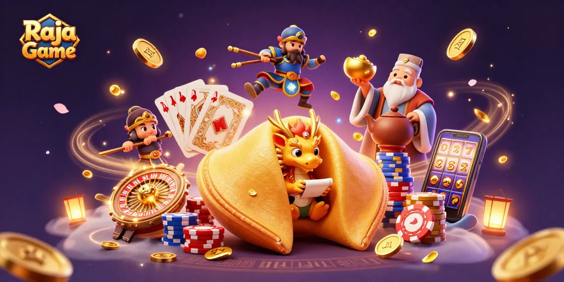 Win thrilling rewards playing Raja Game, featuring vibrant characters and captivating casino elements.