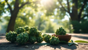 Explore the benefits of Mental Wellness CBD buds with vibrant, detailed visuals highlighting their therapeutic qualities.