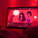 Engaging NSFW AI chat interface showcasing romantic interactions in a cozy digital setting.