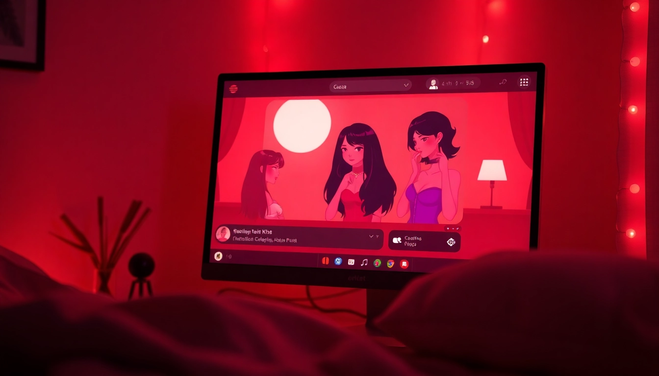 Engaging NSFW AI chat interface showcasing romantic interactions in a cozy digital setting.